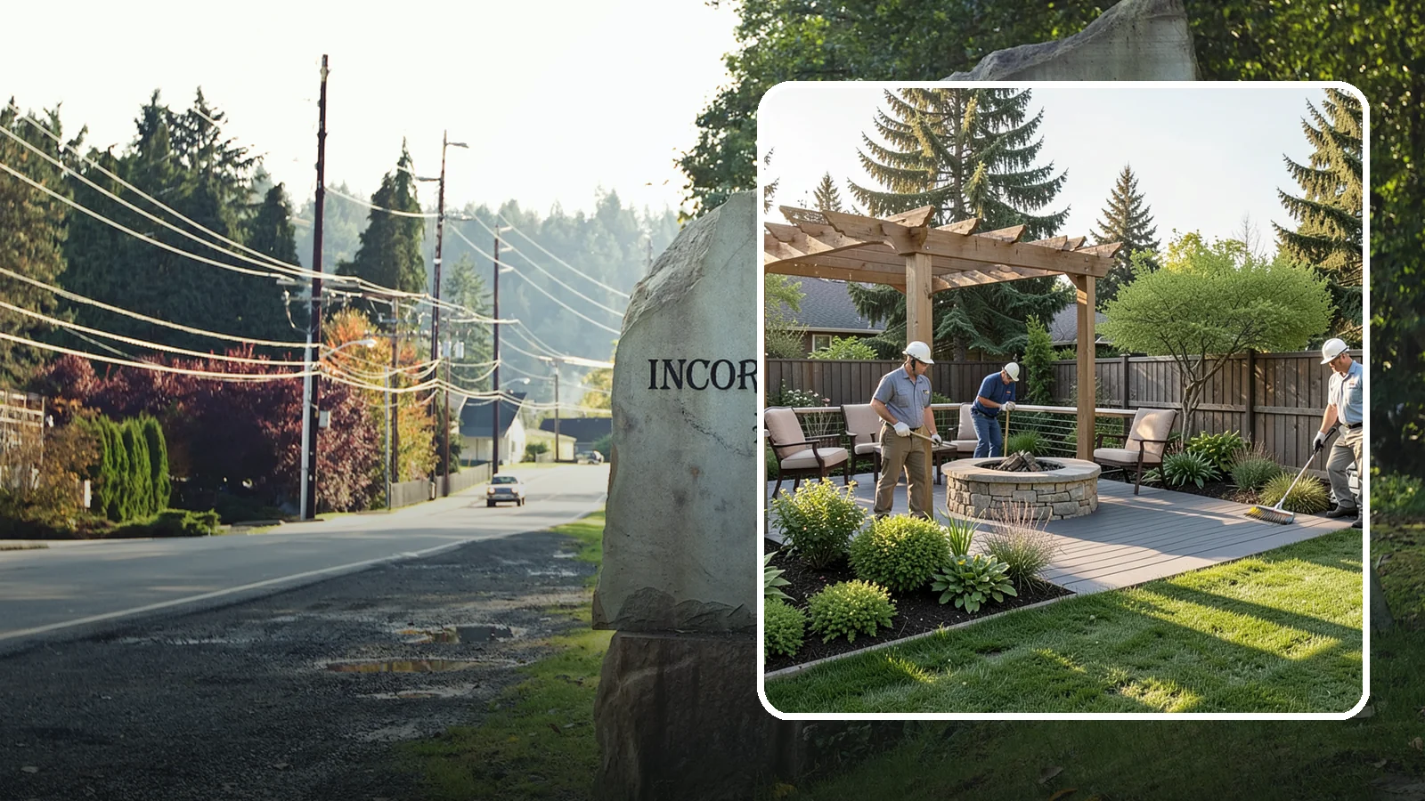 Deck Landscaping in Wilkeson, Pierce County, WA - We integrate decks with surrounding plantings, borders, and features to create a seamless outdoor living space.