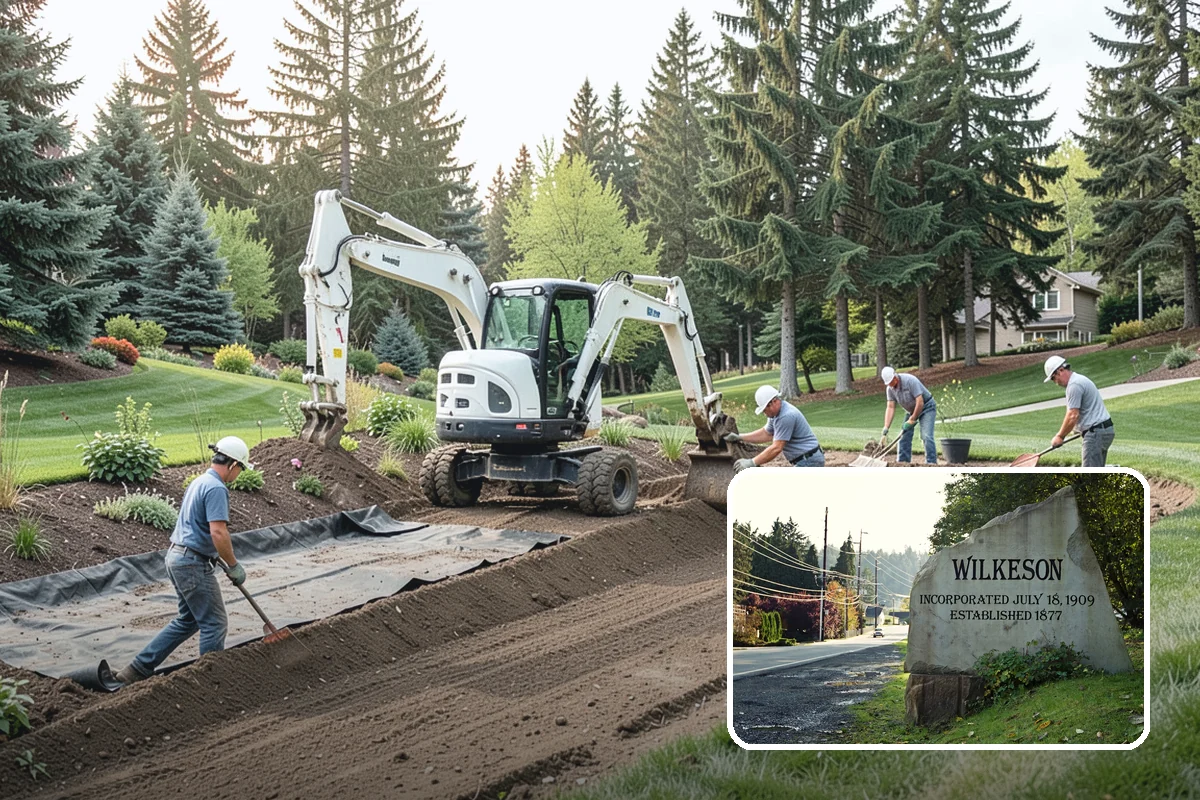 Deck Landscaping in Wilkeson, Pierce County, WA - Seamless transition between deck and garden