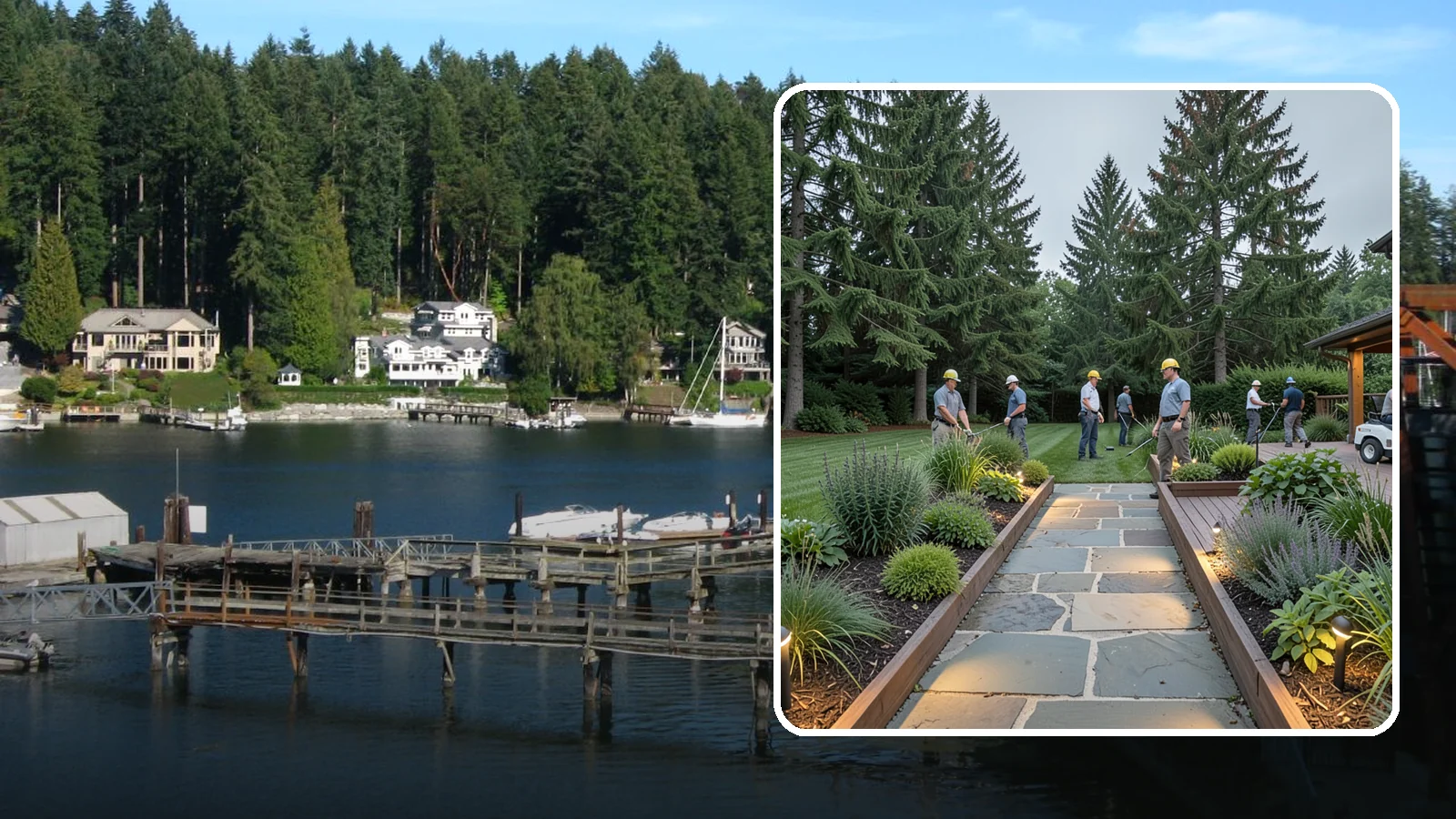 Deck & Patio Lighting in Gig Harbor, Pierce County, WA - Built-in deck and patio lighting that makes outdoor living spaces usable and inviting after dark.