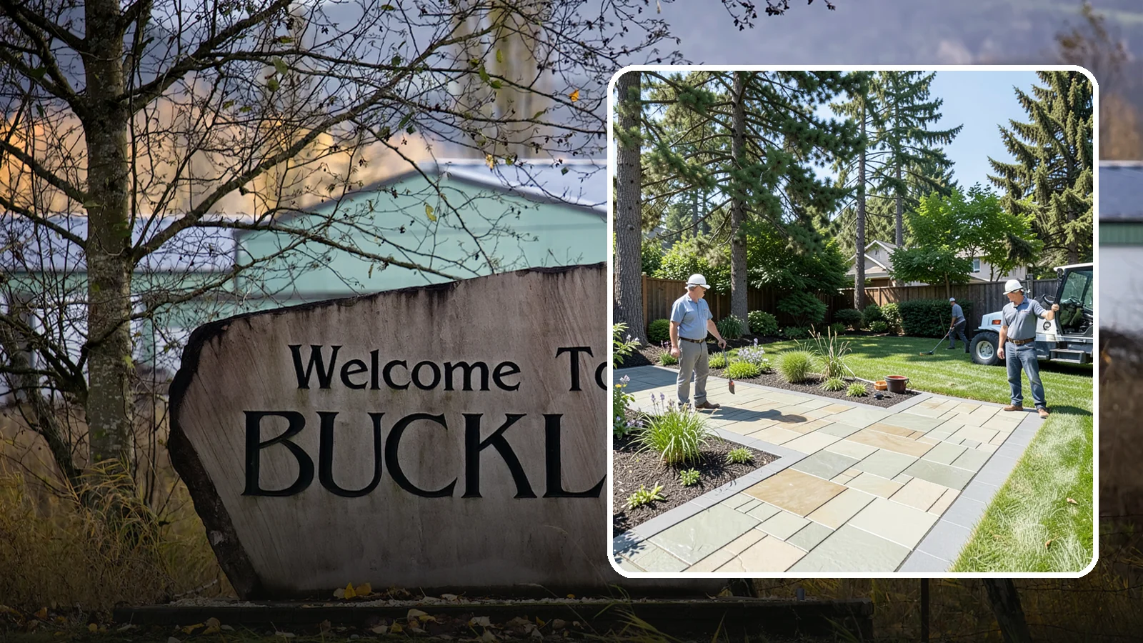 Decorative Concrete in Buckley, Pierce County, WA - We transform plain gray slabs into custom decorative concrete surfaces sealed to withstand constant Northwest moisture.