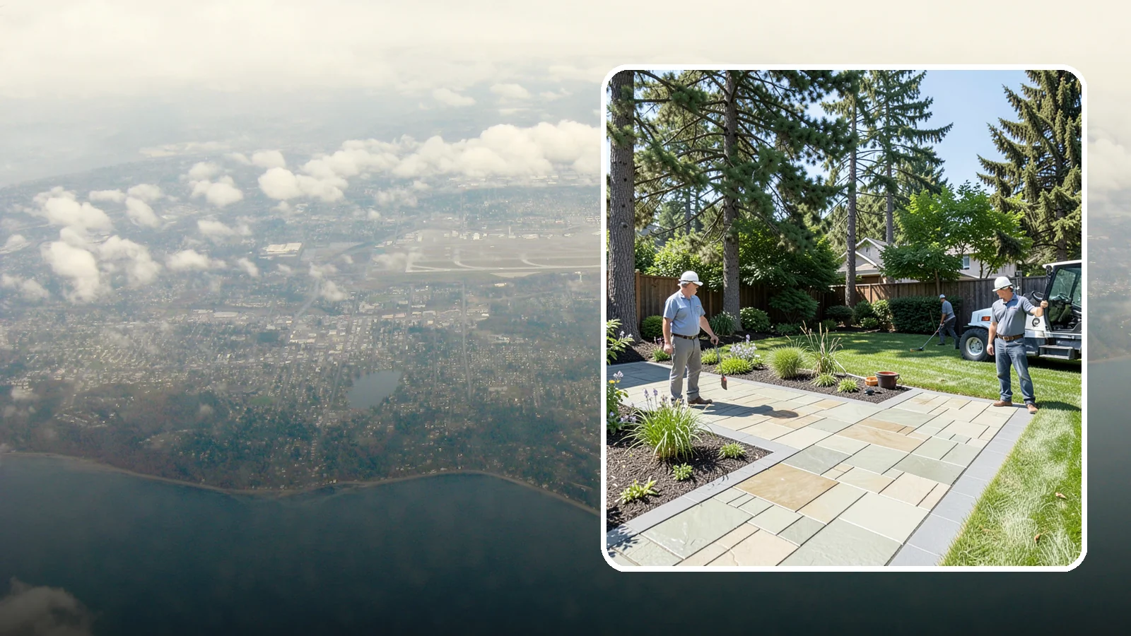 Decorative Concrete in Burien, King County, WA - We transform plain gray slabs into custom decorative concrete surfaces sealed to withstand constant Northwest moisture.