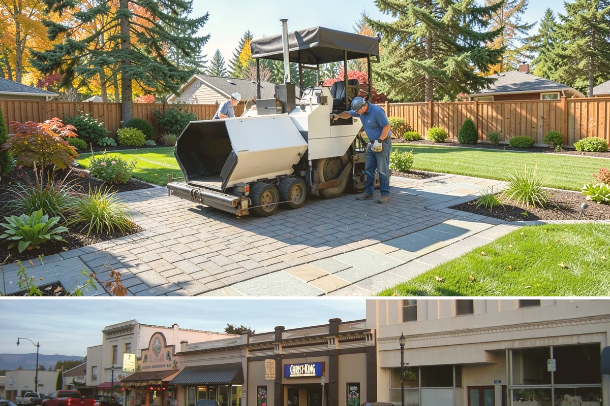 Decorative Concrete in Burlington, Skagit County, WA - Warm, dry conditions in summer produce the best color development and sealer bonding, since damp or cold weather interferes with...
