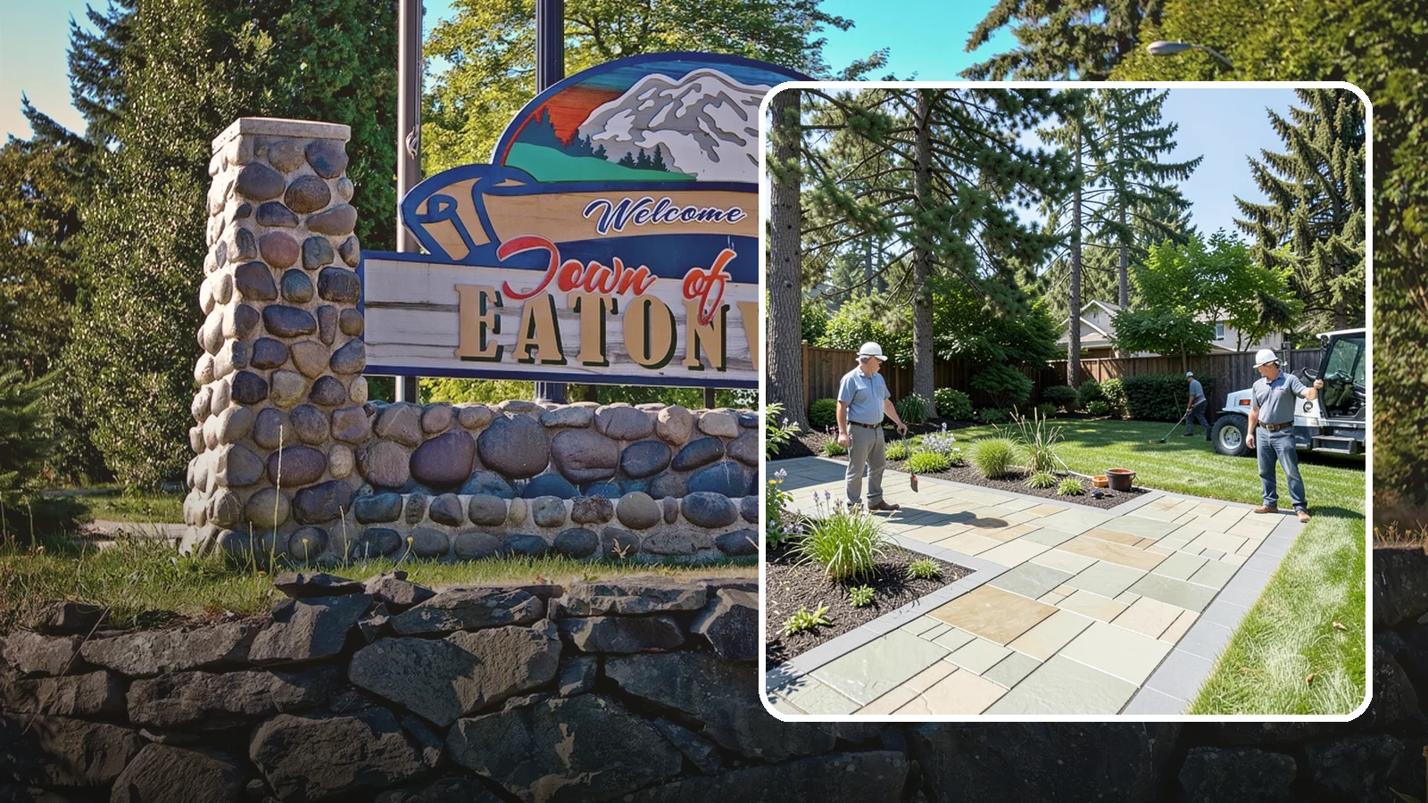 Decorative Concrete in Eatonville, Pierce County, WA - We transform plain gray slabs into custom decorative concrete surfaces sealed to withstand constant Northwest moisture.