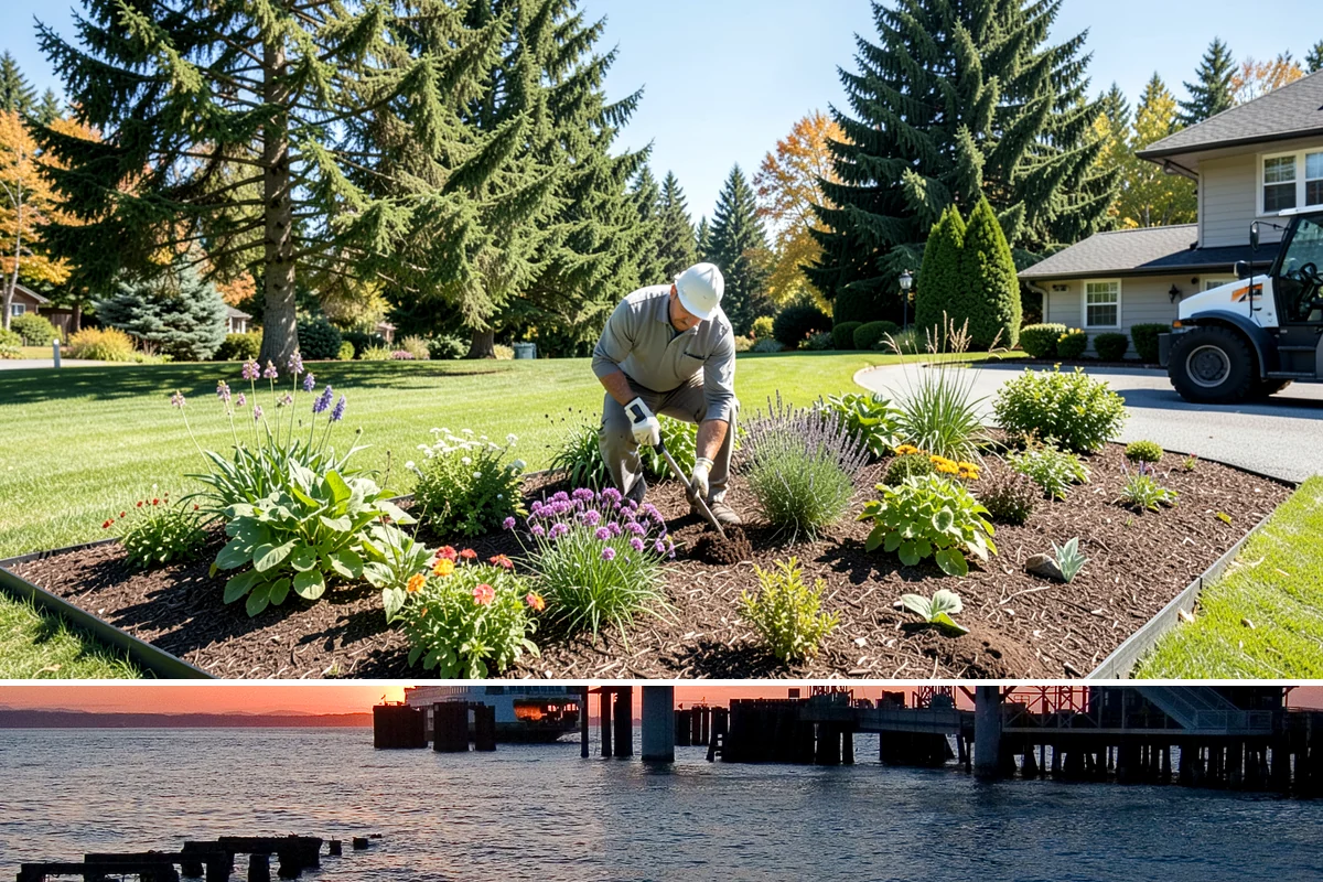 Decorative Concrete in Edmonds, Snohomish County, WA - Warm, dry conditions in summer produce the best color development and sealer bonding, since damp or cold weather interferes with...