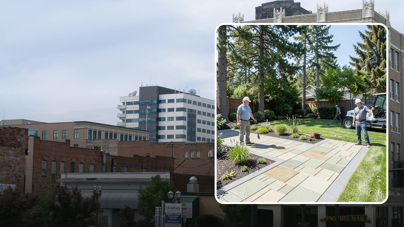 Decorative Concrete in Everett, Snohomish County, WA - We transform plain gray slabs into custom decorative concrete surfaces sealed to withstand constant Northwest moisture.
