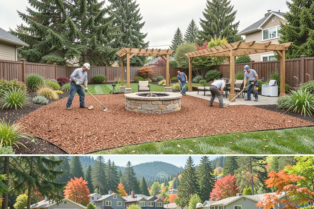 Decorative Concrete in Fircrest, Pierce County, WA - Warm, dry conditions in summer produce the best color development and sealer bonding, since damp or cold weather interferes with...