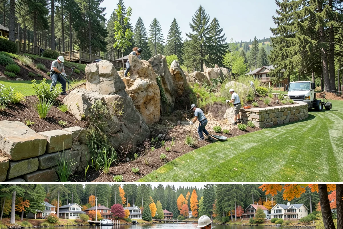 Decorative Concrete in La Conner, Skagit County, WA - Warm, dry conditions in summer produce the best color development and sealer bonding, since damp or cold weather interferes with...