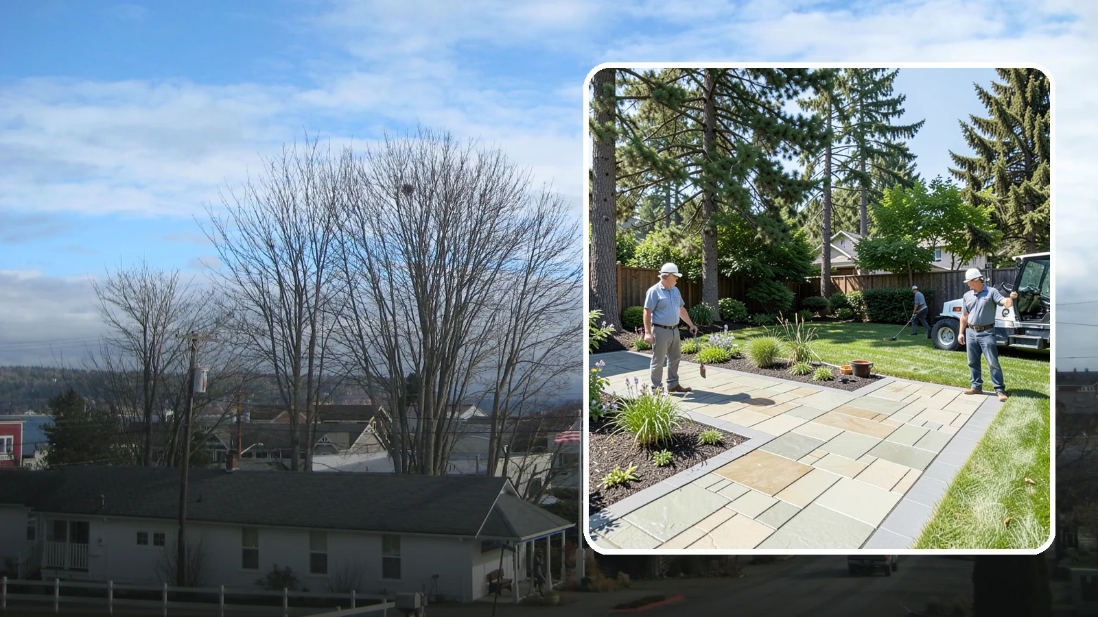 Decorative Concrete in Langley, Island County, WA - We transform plain gray slabs into custom decorative concrete surfaces sealed to withstand constant Northwest moisture.