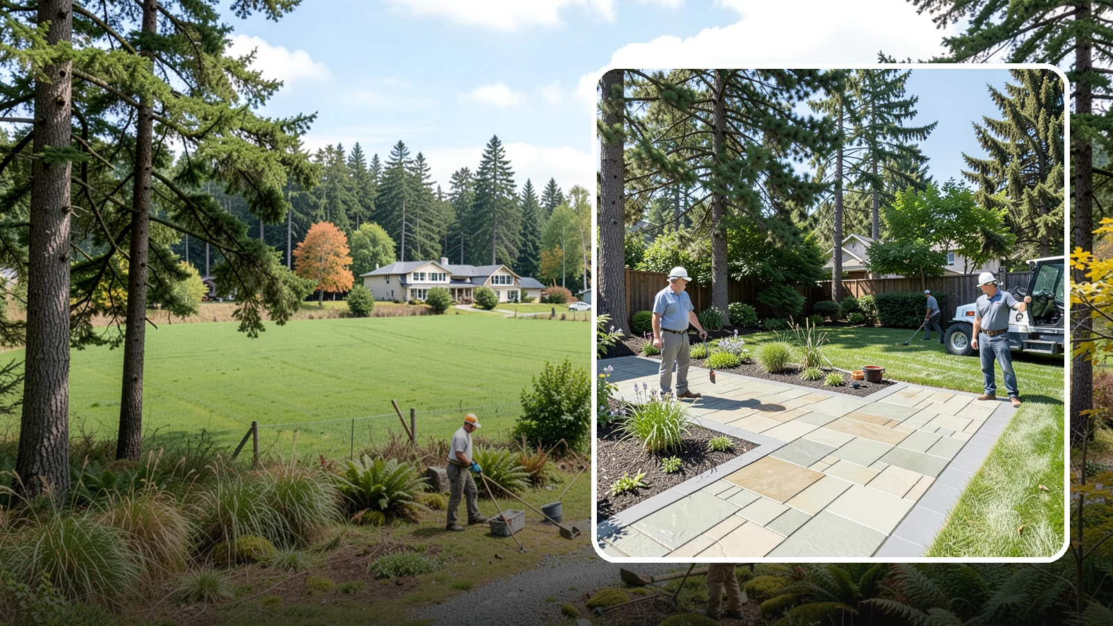 Decorative Concrete in Lyman, Skagit County, WA - We transform plain gray slabs into custom decorative concrete surfaces sealed to withstand constant Northwest moisture.