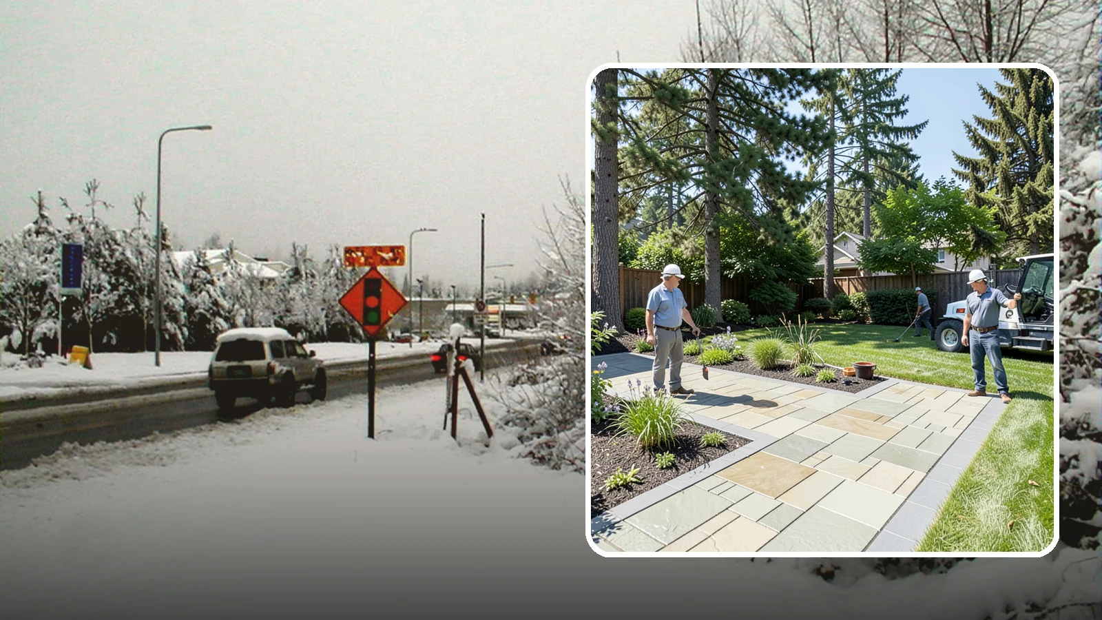 Decorative Concrete in Newcastle, King County, WA - We transform plain gray slabs into custom decorative concrete surfaces sealed to withstand constant Northwest moisture.