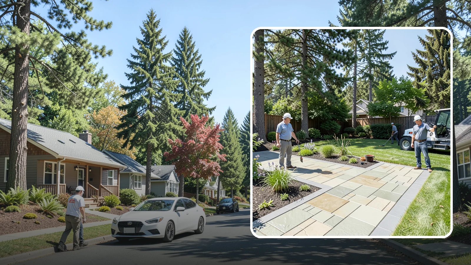 Decorative Concrete in Orting, Pierce County, WA - We transform plain gray slabs into custom decorative concrete surfaces sealed to withstand constant Northwest moisture.