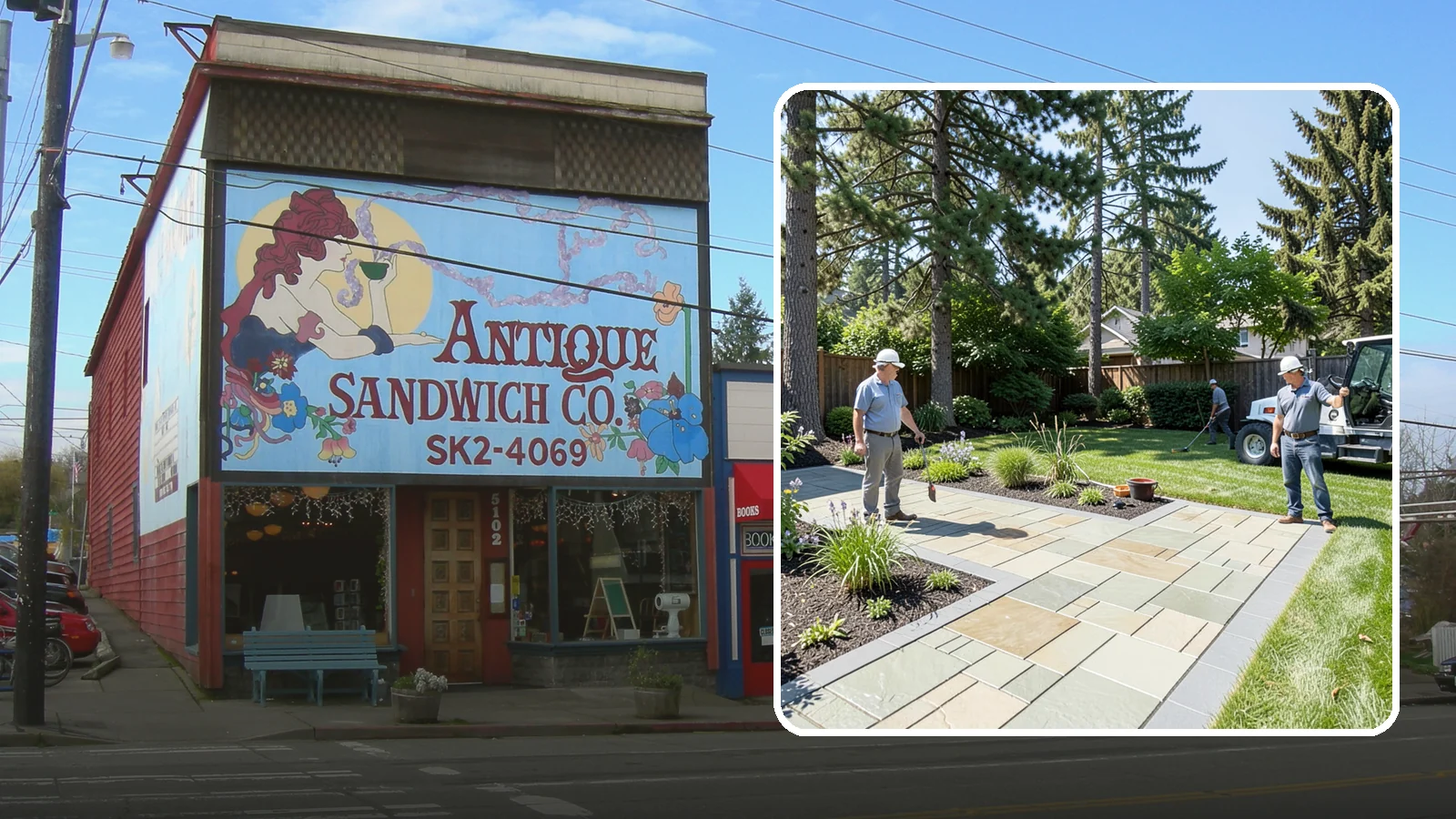 Decorative Concrete in Ruston, Pierce County, WA - We transform plain gray slabs into custom decorative concrete surfaces sealed to withstand constant Northwest moisture.