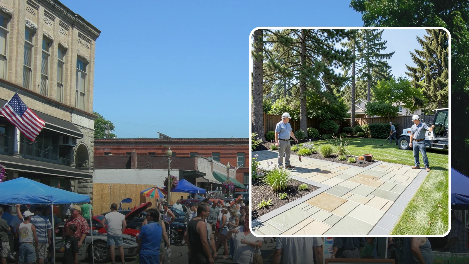 Decorative Concrete in Snohomish, Snohomish County, WA - We transform plain gray slabs into custom decorative concrete surfaces sealed to withstand constant Northwest moisture.
