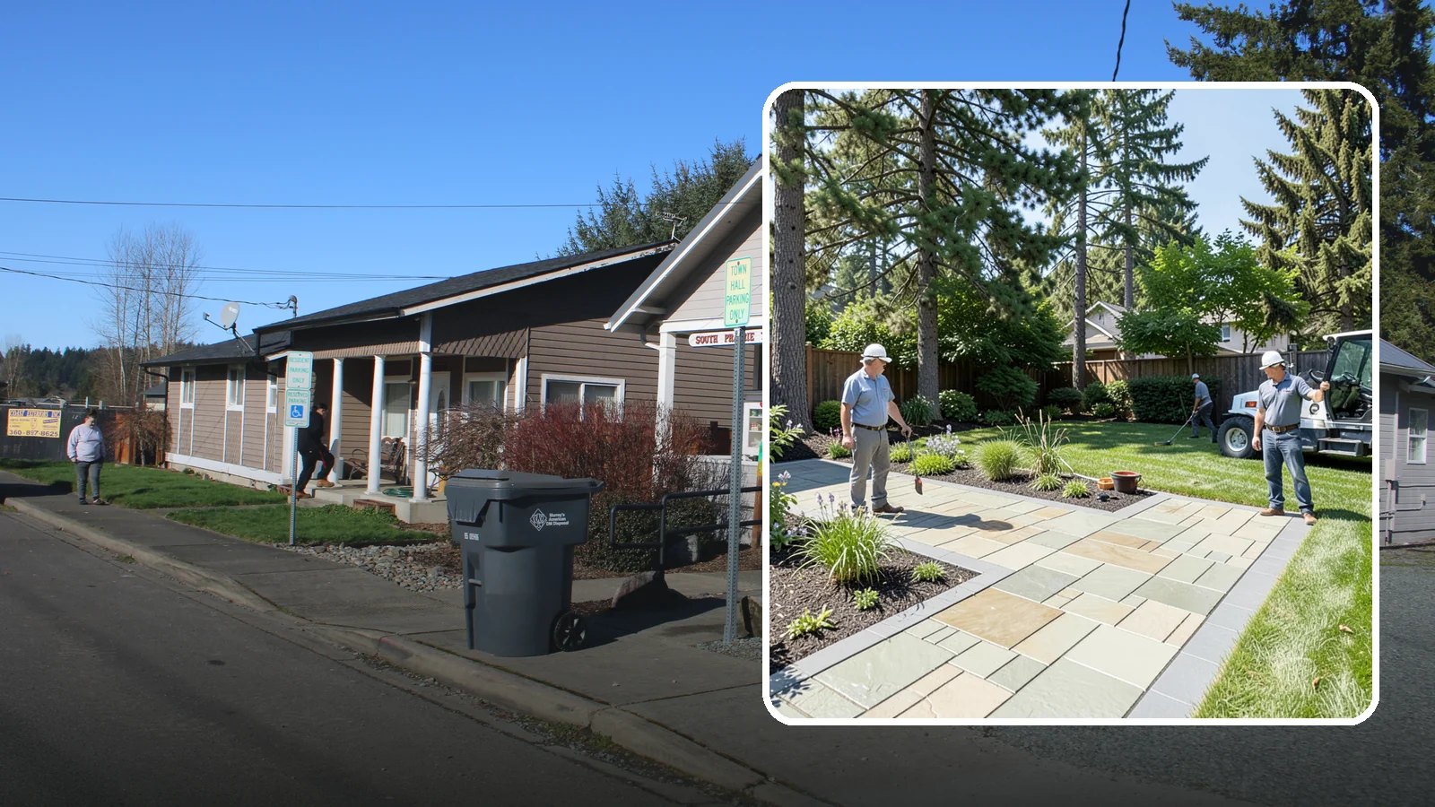 Decorative Concrete in South Prairie, Pierce County, WA - We transform plain gray slabs into custom decorative concrete surfaces sealed to withstand constant Northwest moisture.