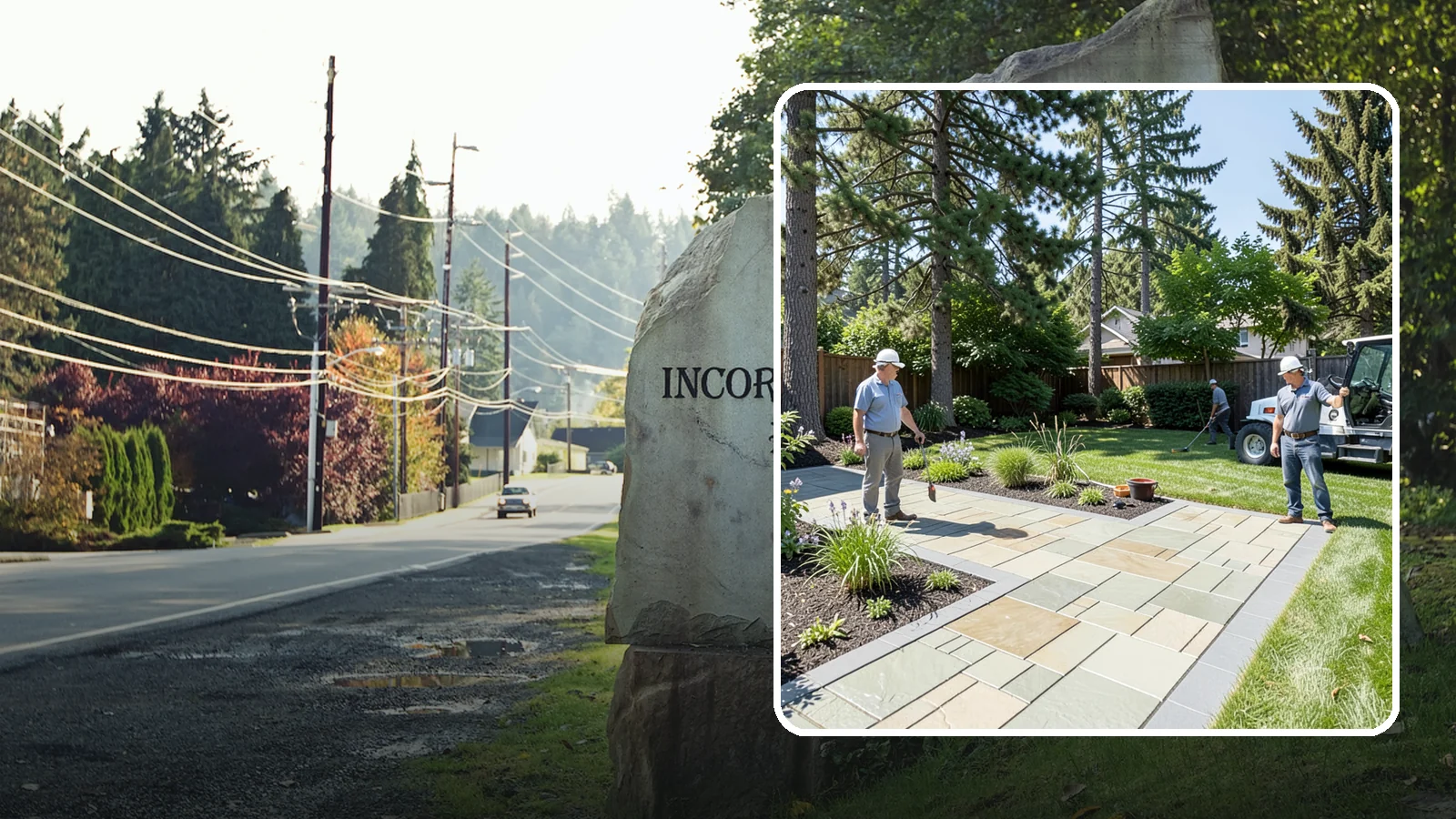 Decorative Concrete in Wilkeson, Pierce County, WA - We transform plain gray slabs into custom decorative concrete surfaces sealed to withstand constant Northwest moisture.