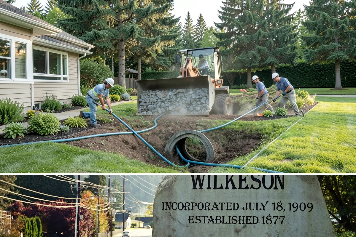 Decorative Concrete in Wilkeson, Pierce County, WA - Warm, dry conditions in summer produce the best color development and sealer bonding, since damp or cold weather interferes with...