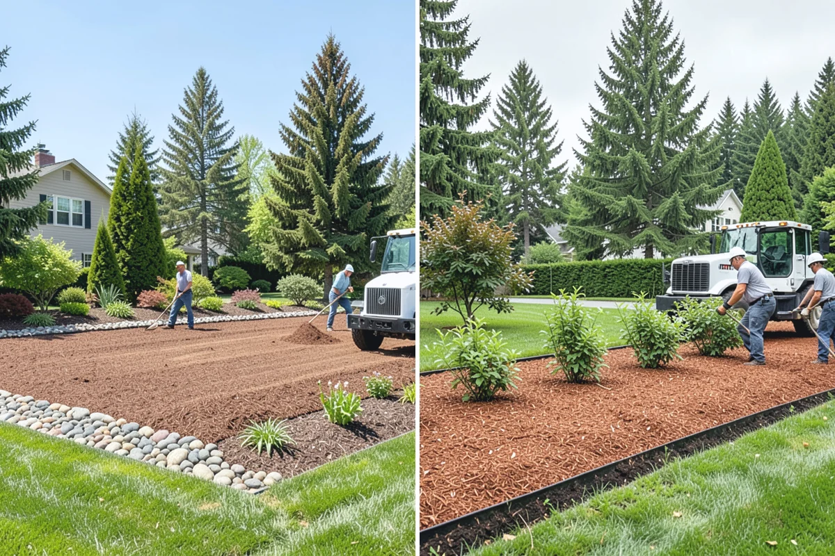 Decorative Mulch Installation in Auburn, King County, WA - Clear and edge the beds to a crisp, defined line