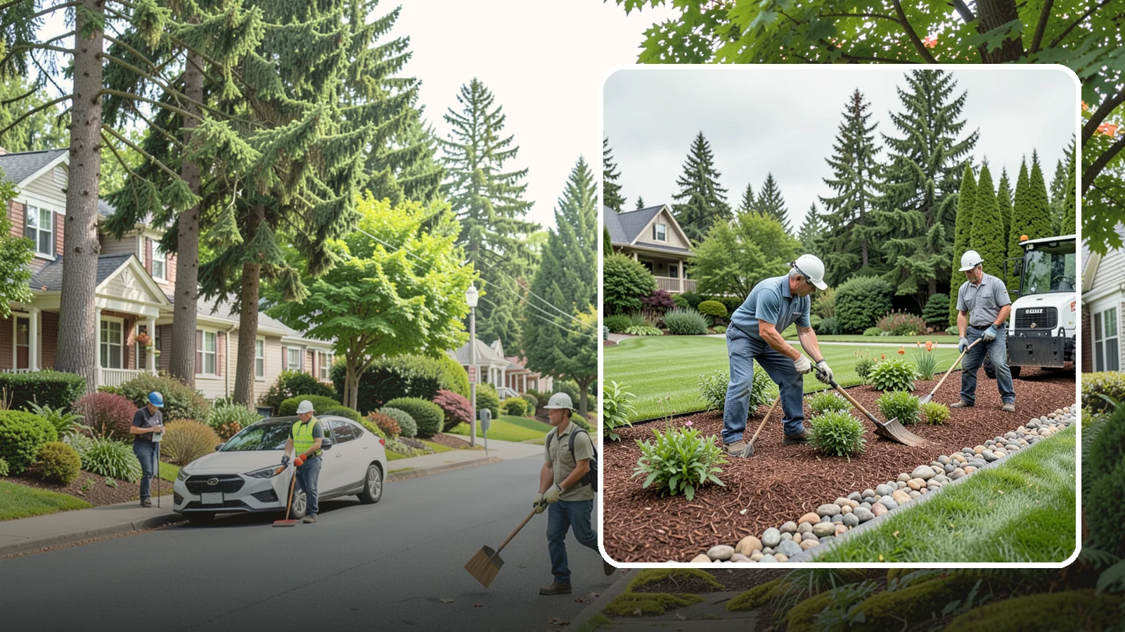 Decorative Mulch Installation in Beaux Arts Village, King County, WA - Premium colored or specialty mulch installed to give beds a designer, high-contrast finish.
