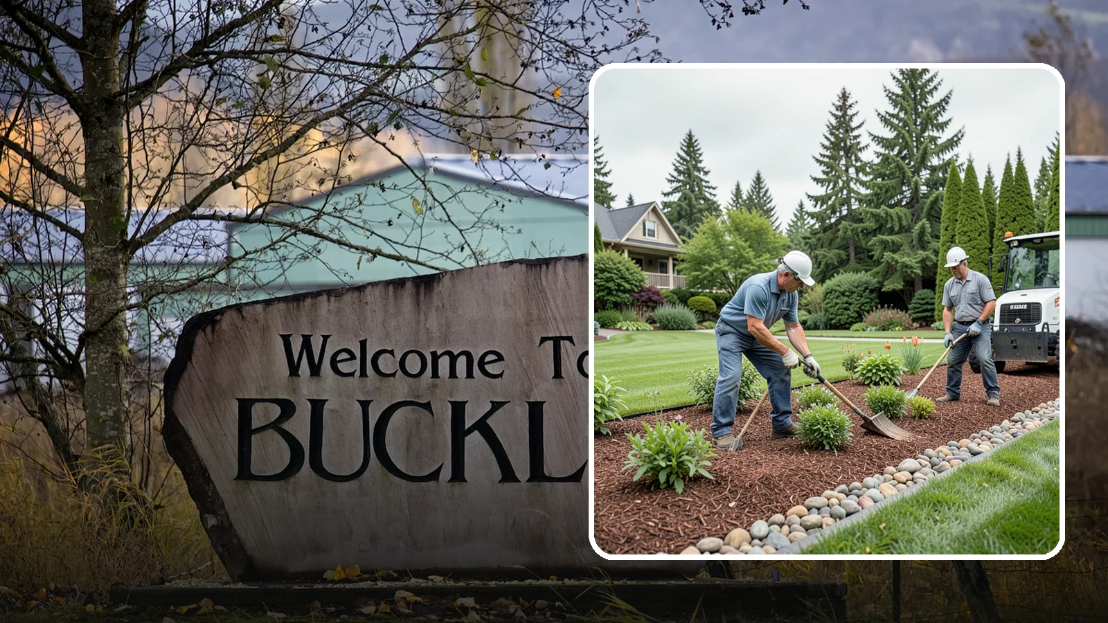 Decorative Mulch Installation in Buckley, Pierce County, WA - Premium colored or specialty mulch installed to give beds a designer, high-contrast finish.