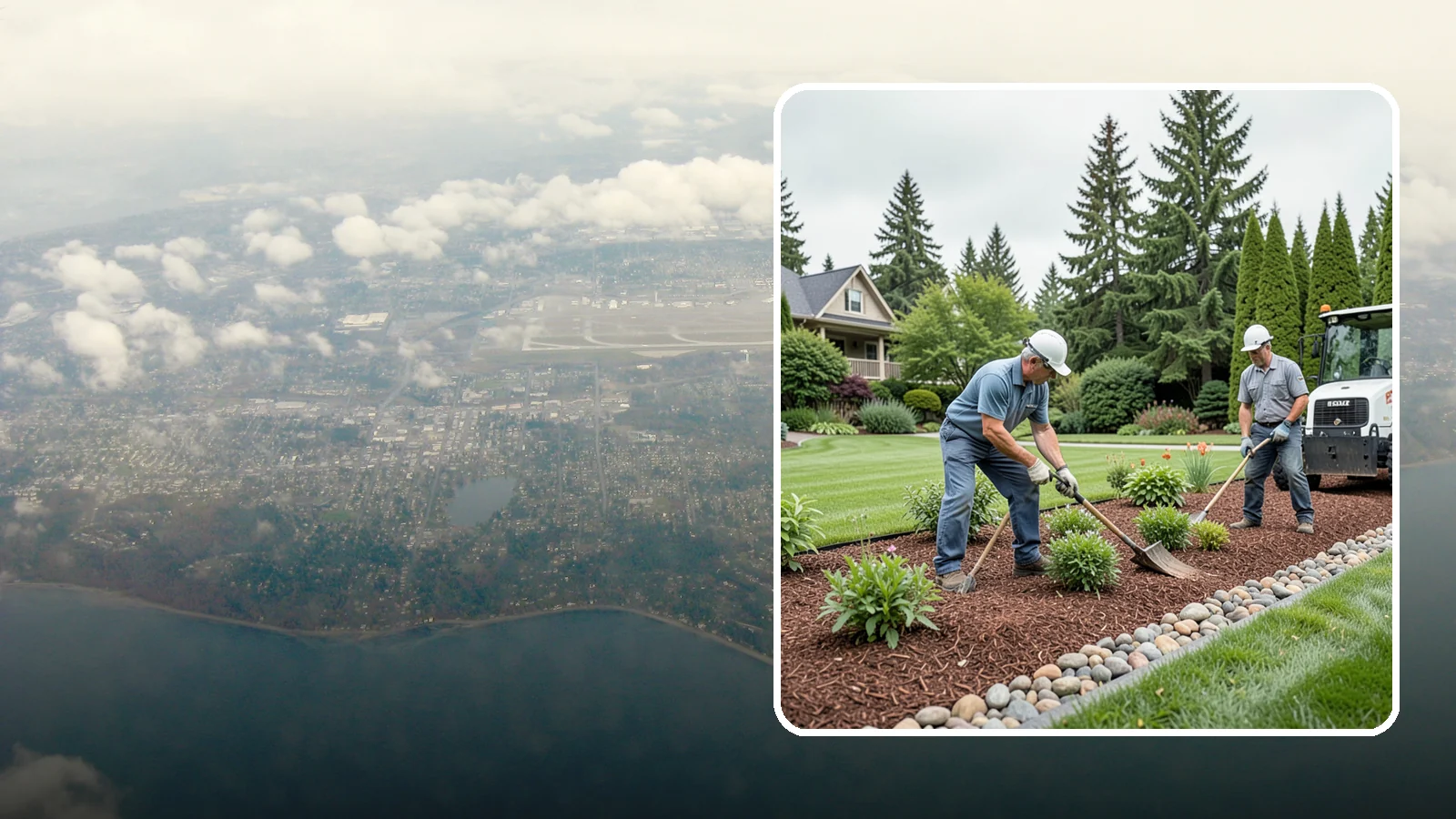 Decorative Mulch Installation in Burien, King County, WA - Premium colored or specialty mulch installed to give beds a designer, high-contrast finish.