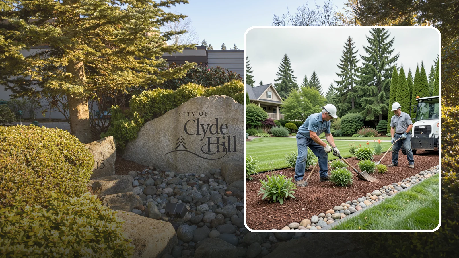 Decorative Mulch Installation in Clyde Hill, King County, WA - Premium colored or specialty mulch installed to give beds a designer, high-contrast finish.