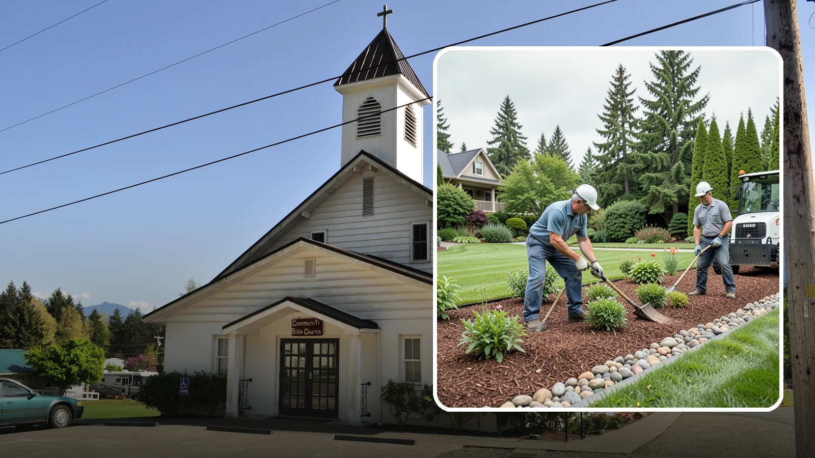 Decorative Mulch Installation in Concrete, Skagit County, WA - Premium colored or specialty mulch installed to give beds a designer, high-contrast finish.