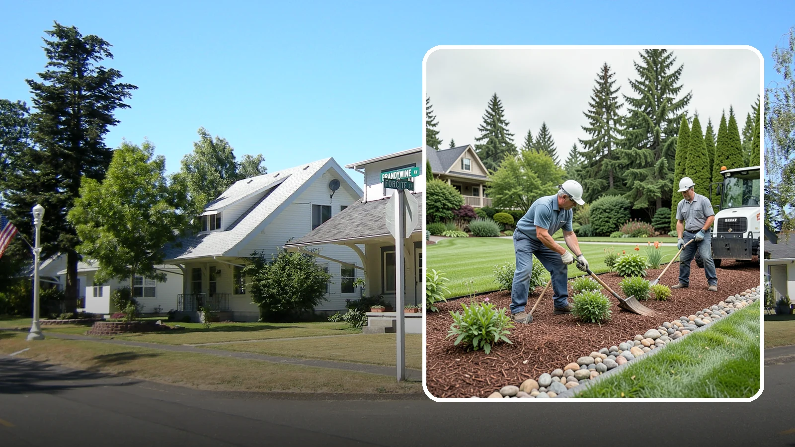 Decorative Mulch Installation in DuPont, Pierce County, WA - Premium colored or specialty mulch installed to give beds a designer, high-contrast finish.