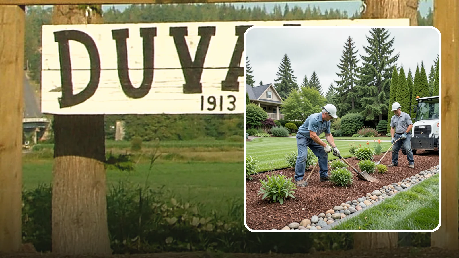 Decorative Mulch Installation in Duvall, King County, WA - Premium colored or specialty mulch installed to give beds a designer, high-contrast finish.