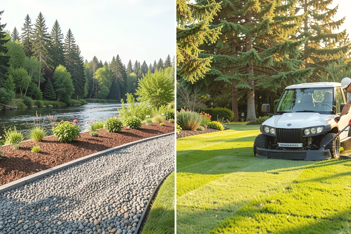 Decorative Mulch Installation in Edgewood, Pierce County, WA - Clear and edge the beds to a crisp, defined line