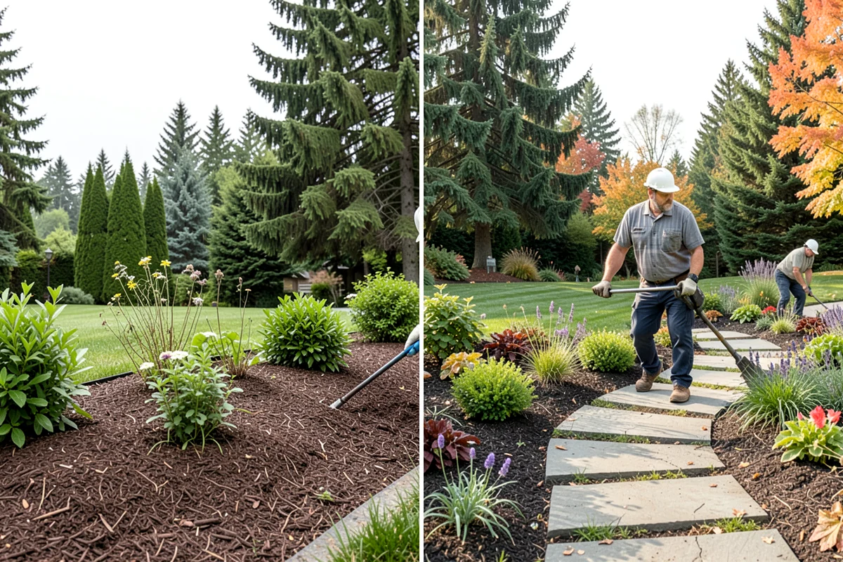 Decorative Mulch Installation in Enumclaw, King County, WA - Clear and edge the beds to a crisp, defined line