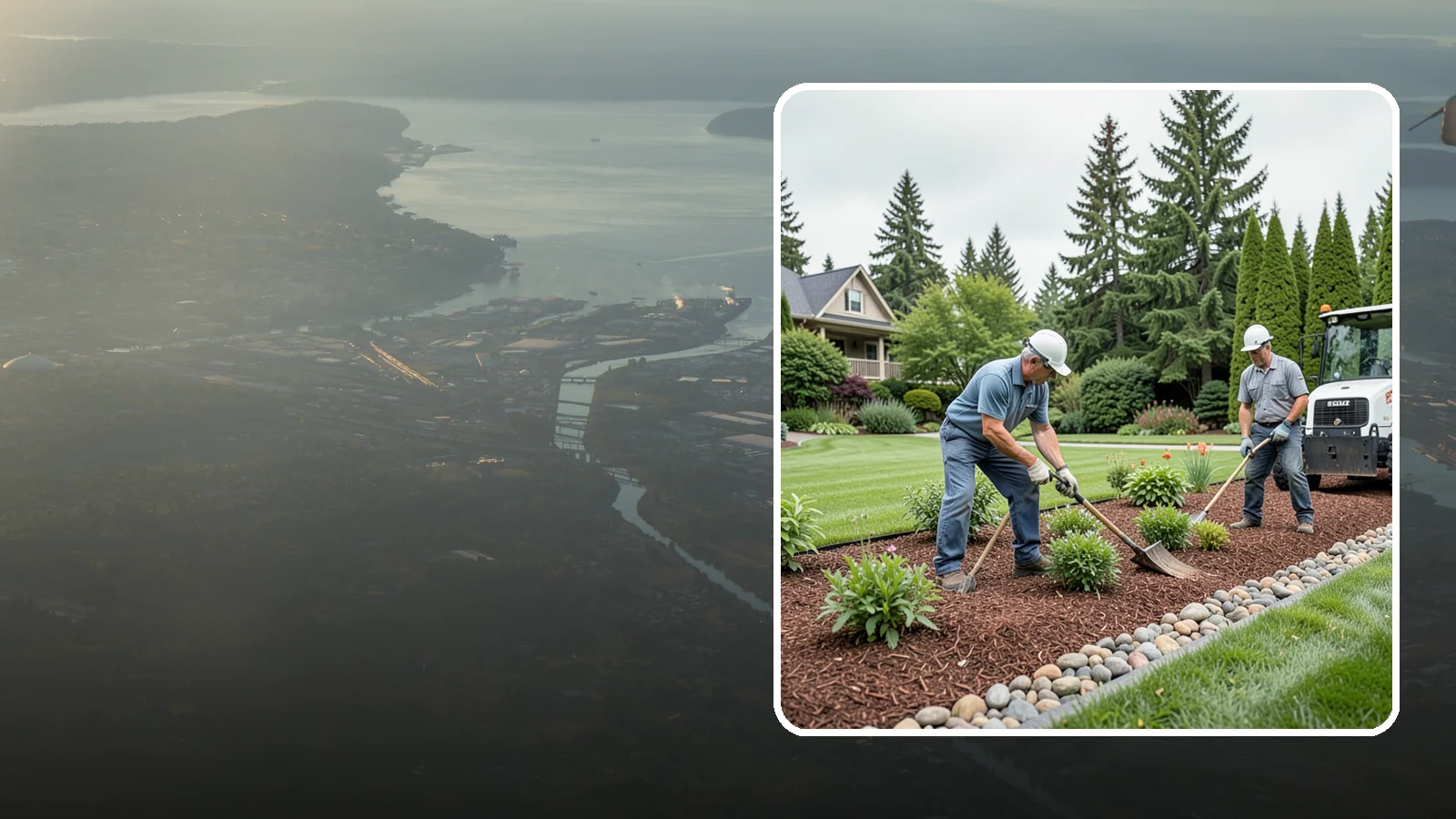 Decorative Mulch Installation in Fife, Pierce County, WA - Premium colored or specialty mulch installed to give beds a designer, high-contrast finish.