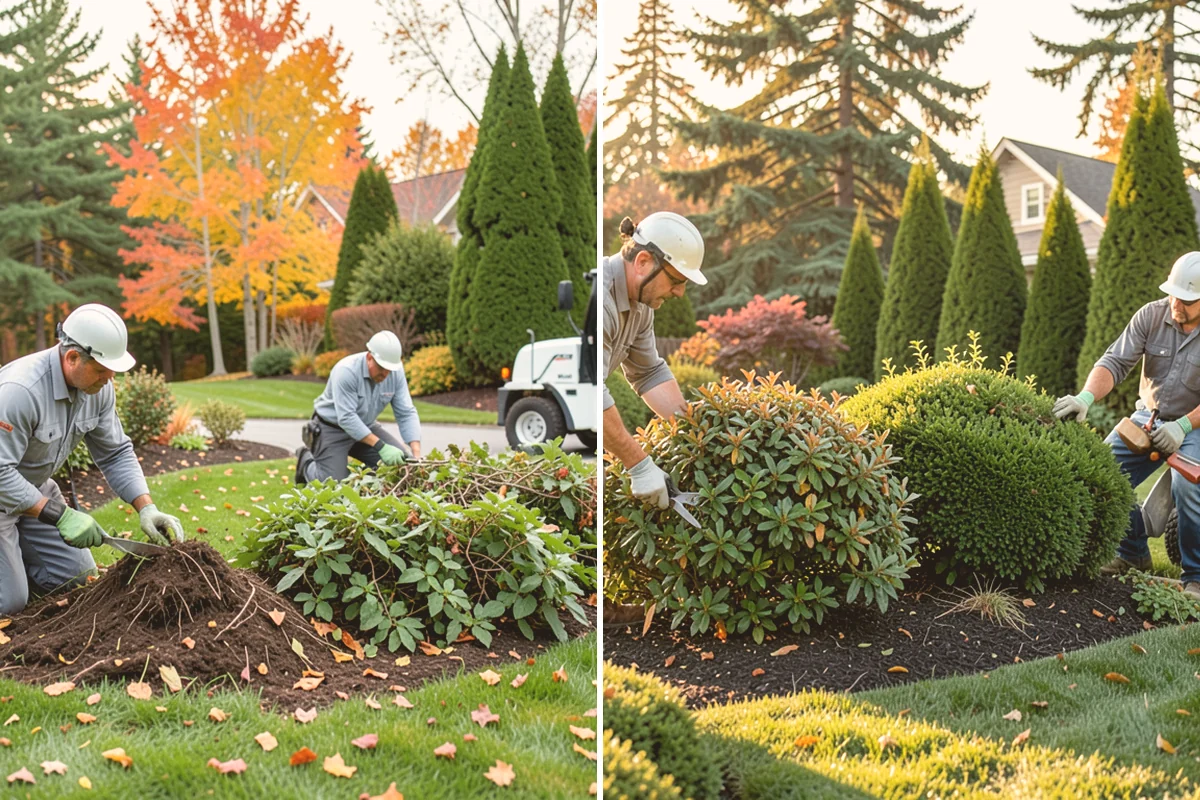 Decorative Mulch Installation in Fife, Pierce County, WA - Clear and edge the beds to a crisp, defined line