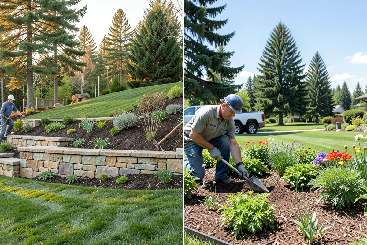 Decorative Mulch Installation in Gig Harbor, Pierce County, WA - Clear and edge the beds to a crisp, defined line