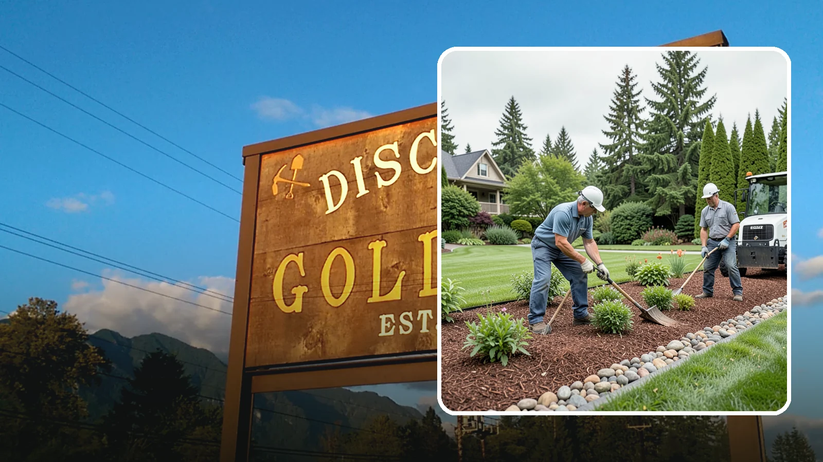 Decorative Mulch Installation in Gold Bar, Snohomish County, WA - Premium colored or specialty mulch installed to give beds a designer, high-contrast finish.