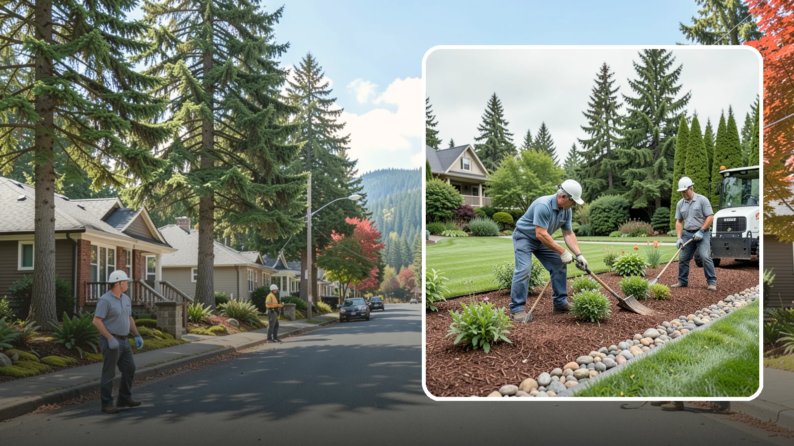 Decorative Mulch Installation in Hunts Point, King County, WA - Premium colored or specialty mulch installed to give beds a designer, high-contrast finish.