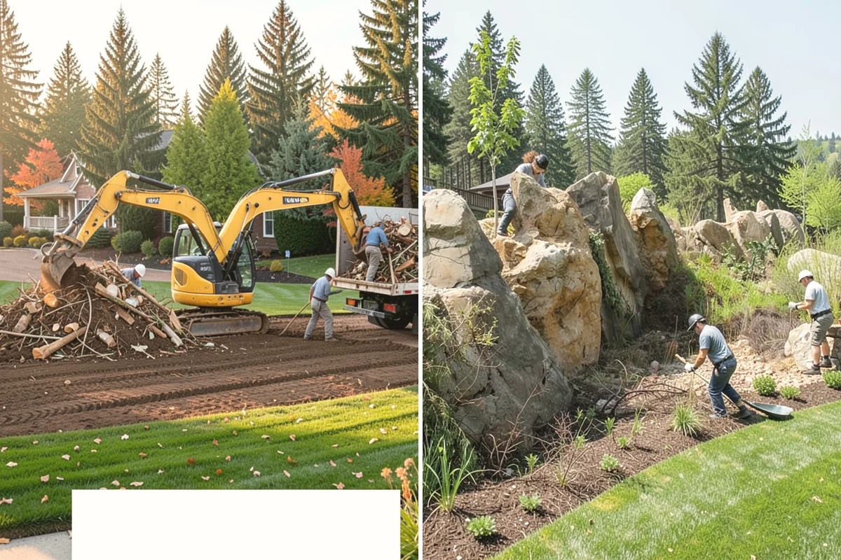 Decorative Mulch Installation in Issaquah, King County, WA - Clear and edge the beds to a crisp, defined line
