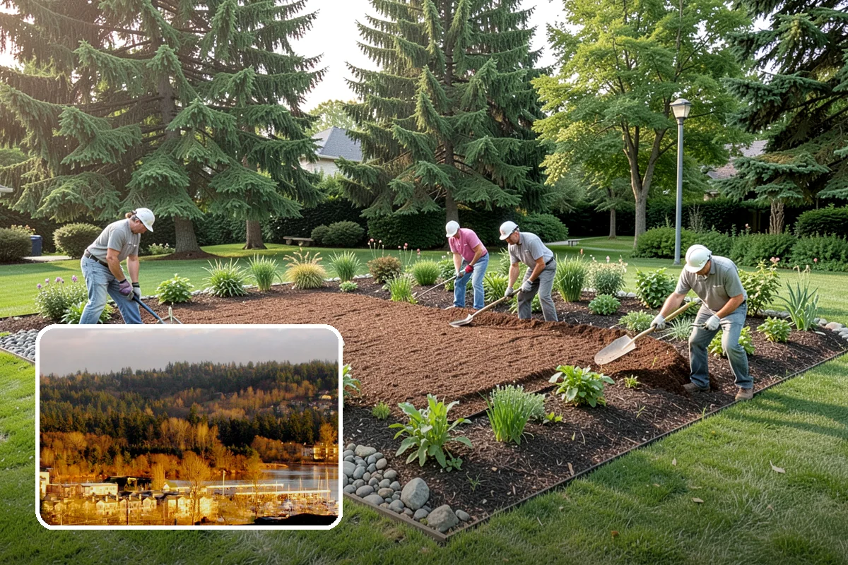 Decorative Mulch Installation in Kenmore, King County, WA - Delivers bold, long-lasting color that sharpens curb appeal