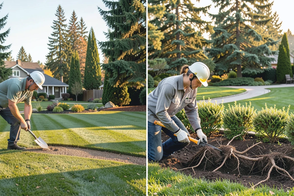 Decorative Mulch Installation in Marysville, Snohomish County, WA - Clear and edge the beds to a crisp, defined line