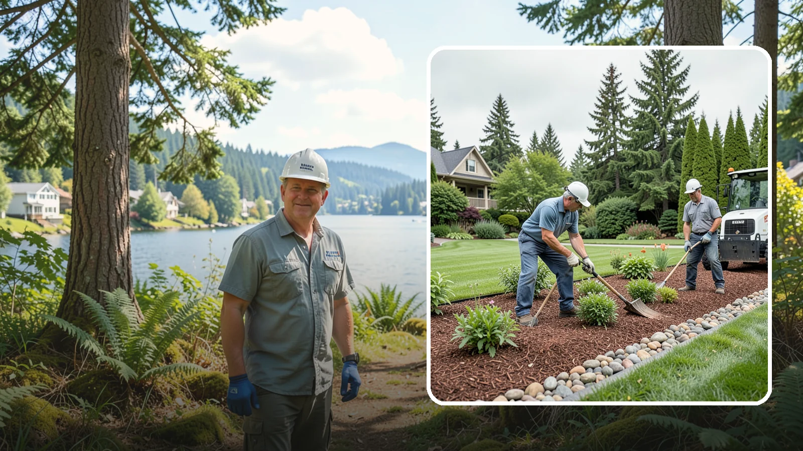 Decorative Mulch Installation in Milton, King County, WA - Premium colored or specialty mulch installed to give beds a designer, high-contrast finish.