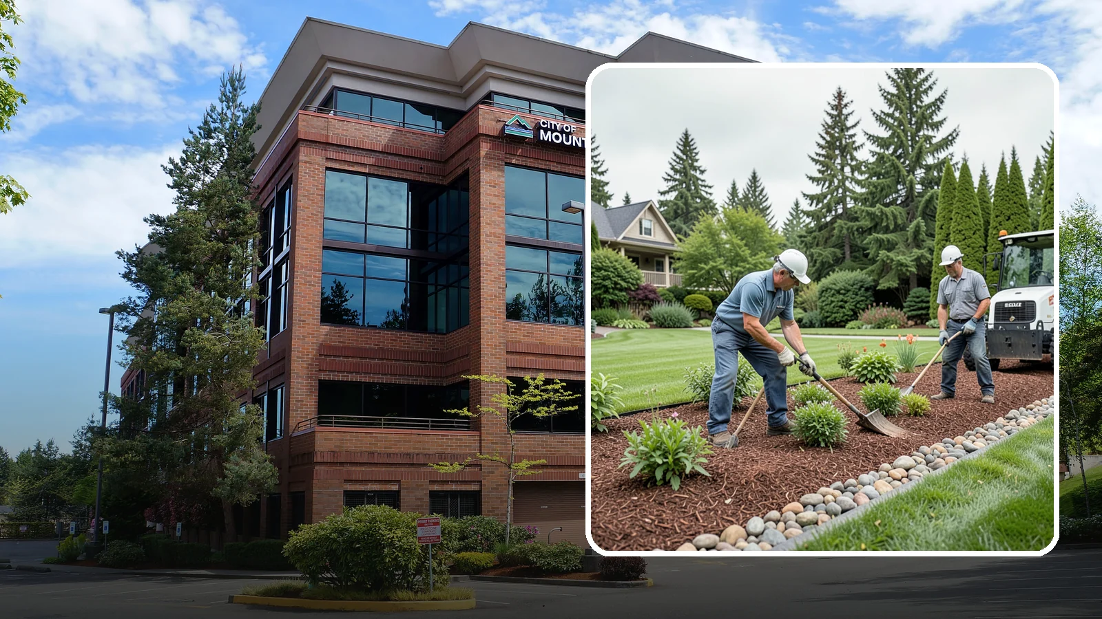 Decorative Mulch Installation in Mountlake Terrace, Snohomish County, WA - Premium colored or specialty mulch installed to give beds a designer, high-contrast finish.
