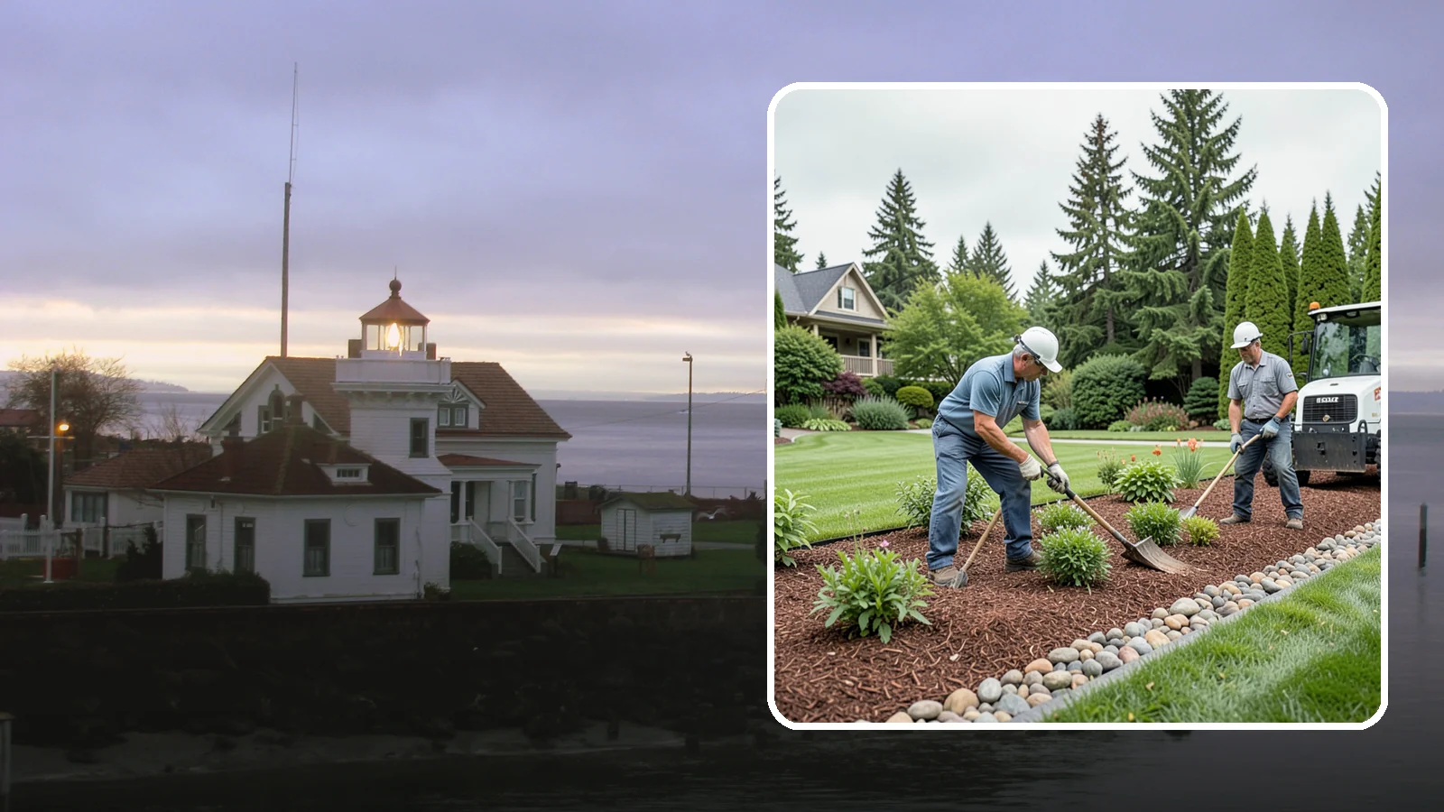 Decorative Mulch Installation in Mukilteo, Snohomish County, WA - Premium colored or specialty mulch installed to give beds a designer, high-contrast finish.