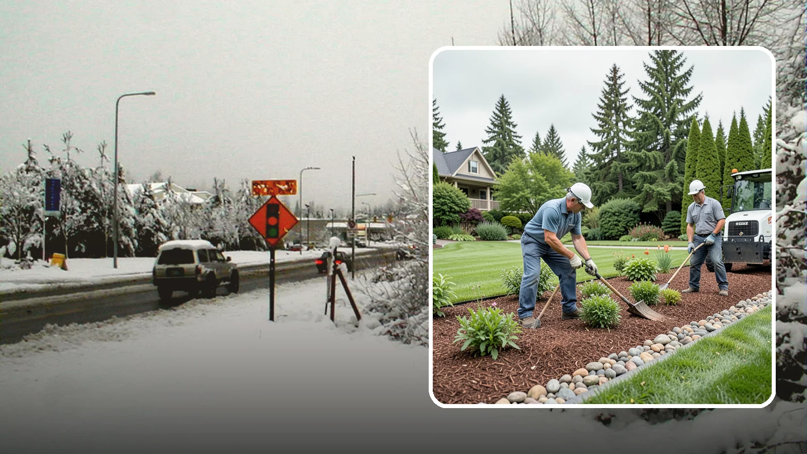 Decorative Mulch Installation in Newcastle, King County, WA - Premium colored or specialty mulch installed to give beds a designer, high-contrast finish.