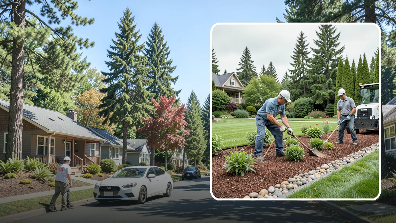 Decorative Mulch Installation in Orting, Pierce County, WA - Premium colored or specialty mulch installed to give beds a designer, high-contrast finish.