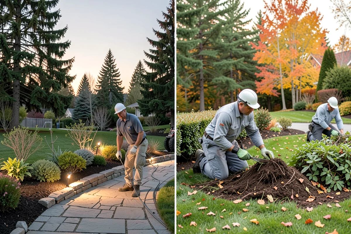 Decorative Mulch Installation in Puyallup, Pierce County, WA - Clear and edge the beds to a crisp, defined line