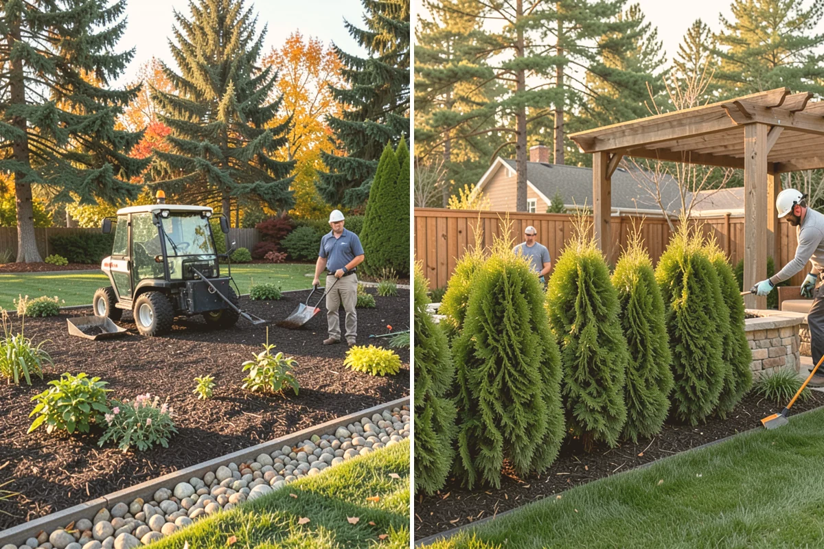 Decorative Mulch Installation in Sammamish, King County, WA - Clear and edge the beds to a crisp, defined line
