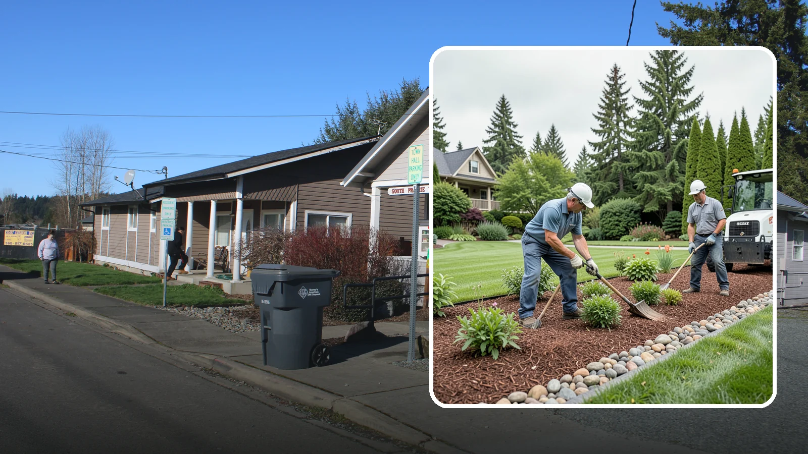 Decorative Mulch Installation in South Prairie, Pierce County, WA - Premium colored or specialty mulch installed to give beds a designer, high-contrast finish.