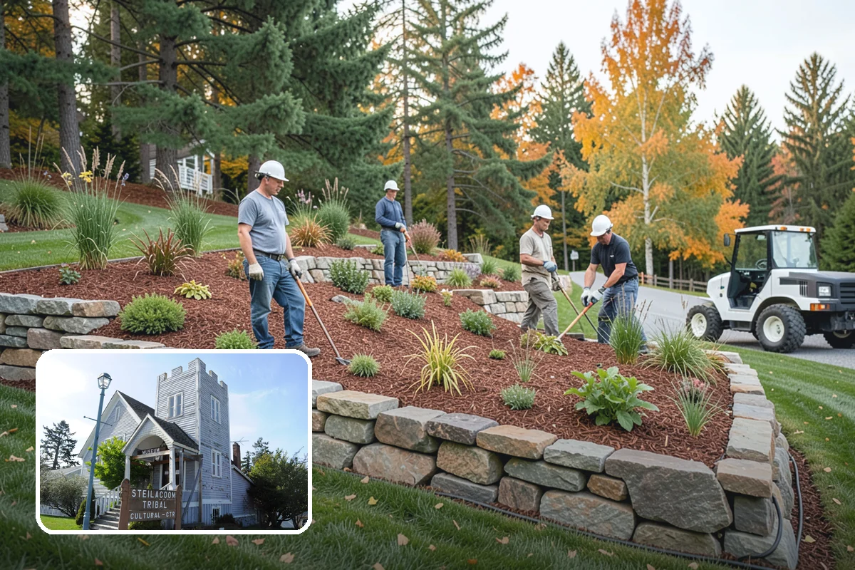 Decorative Mulch Installation in Steilacoom, Pierce County, WA - Delivers bold, long-lasting color that sharpens curb appeal