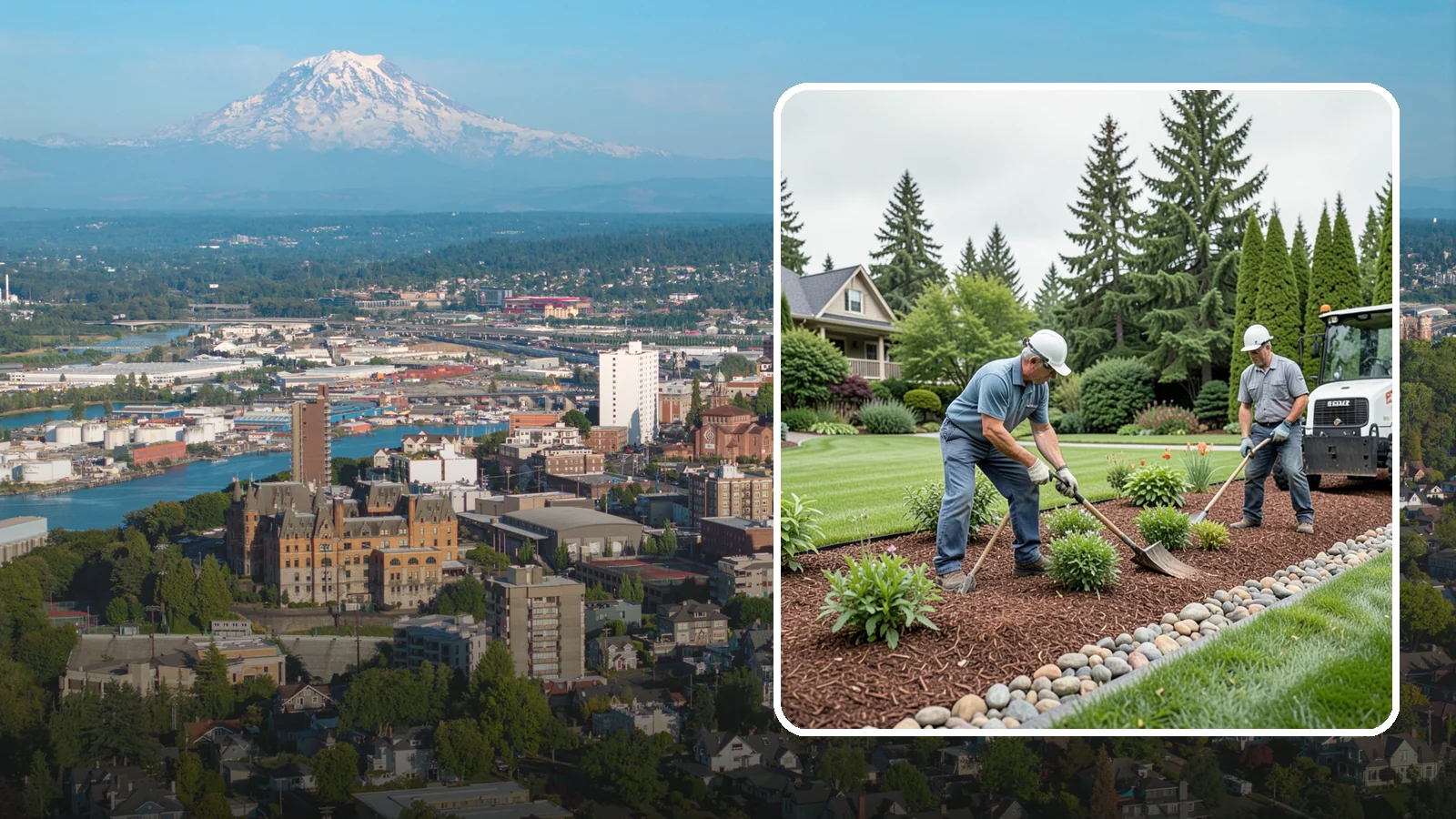 Decorative Mulch Installation in Tacoma, Pierce County, WA - Premium colored or specialty mulch installed to give beds a designer, high-contrast finish.