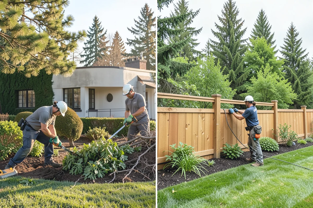 Decorative Mulch Installation in Woodinville, King County, WA - Clear and edge the beds to a crisp, defined line