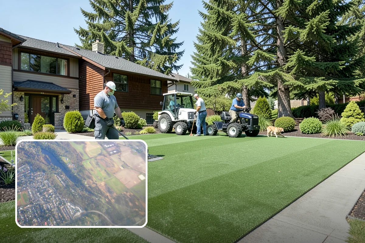 Decorative Rock Installation in Algona, King County, WA - Permanent cover that never needs replacing